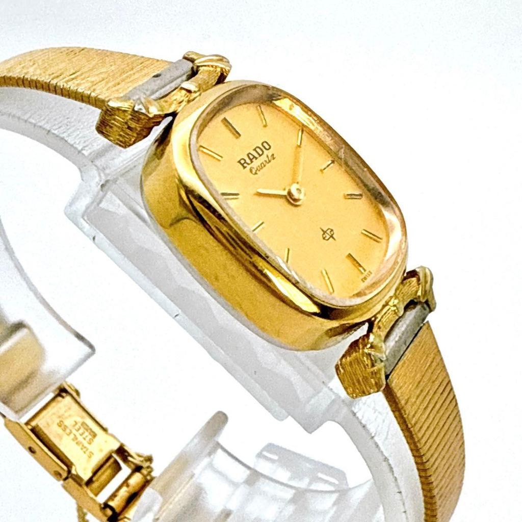 Used A101 [Antique] RADO All Gold Color Quartz Ladies Watch