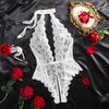 Sexy Lingerie For Women One Piece Transparent Lace Sling Pajamas Porn Bodysuit Deep V Crotchless Teddy Baby Doll Erotic Costumes