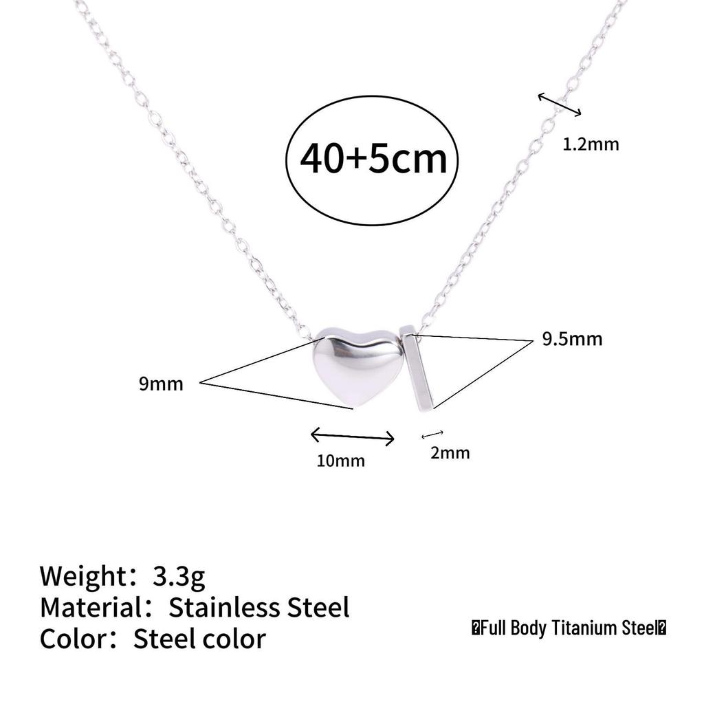 Herz Anhänger Halskette: 18K vergoldeter Edelstahl mit 26 englischen Buchstaben.