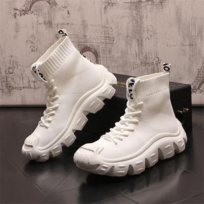 Socken Sneakers Herren Strick Obermaterial Atmungsaktive Sportschuhe Sockenstiefel Herrenschuhe High Top Laufschuhe für Herren Zapatillas De Deporte
