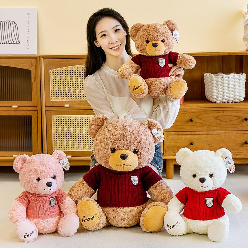 Luxusný sveter s medvedíkom Hug Bear Bear Deň detí Darček k narodeninám Valentín Plyšová hračka