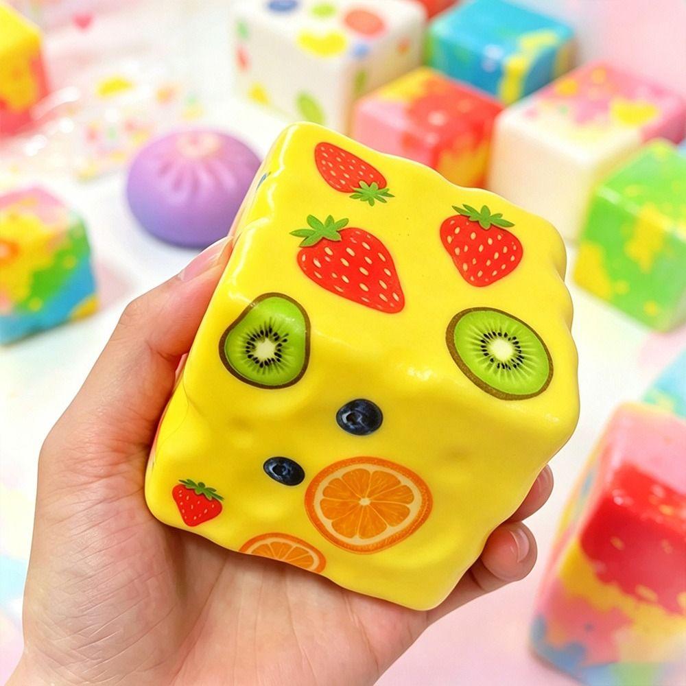 Square Squeeze Toy Maltose Stress Relief Toy Gifts Anti-stress Squeeze