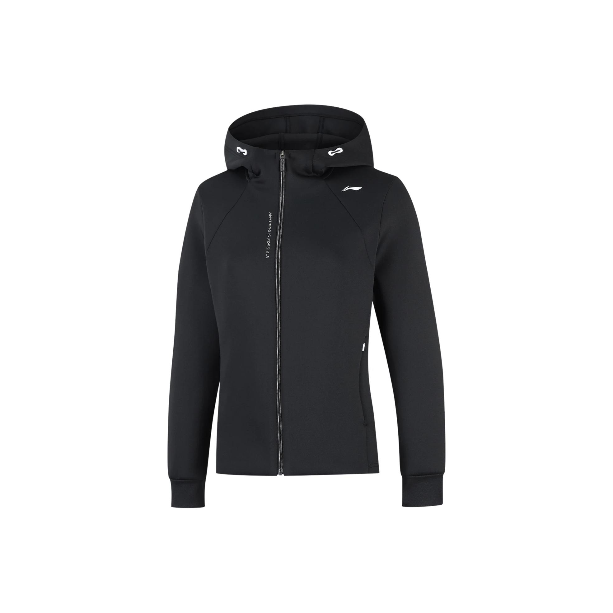 

Li Ning Удобная Простая Однотонная Толстовка с Рукавами Реглан и Капюшоном Женская Куртка AWDVF64-1 XXL