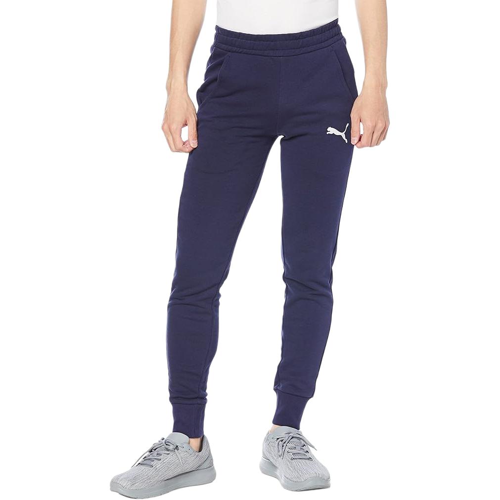 Puma Solid Color Logo Print Jogger Pants Men Bottoms Blue 848733-06