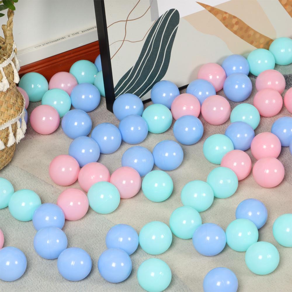 100Pcs Soft Funny Toy Plastic House Outdoor Sport Ball Air Balloons Ocean Wave Ball Water Pool