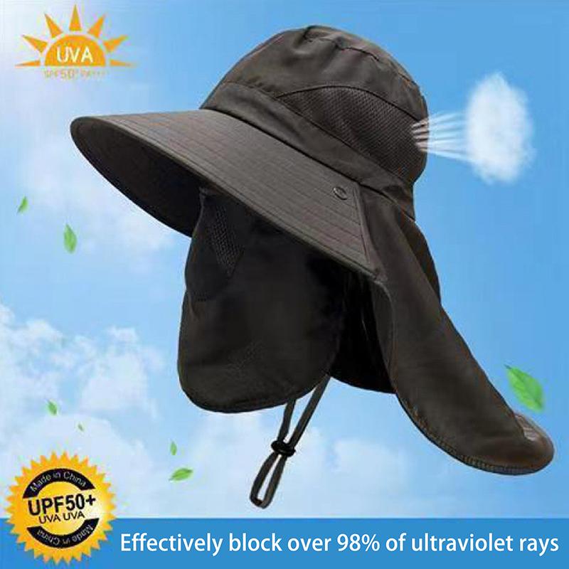 Summer Large Sun Hat For Men Women Breathable Fishing Caps Sun Uv Protection Fisherman Hat Hiking Outdoor Beach Cap Gifts