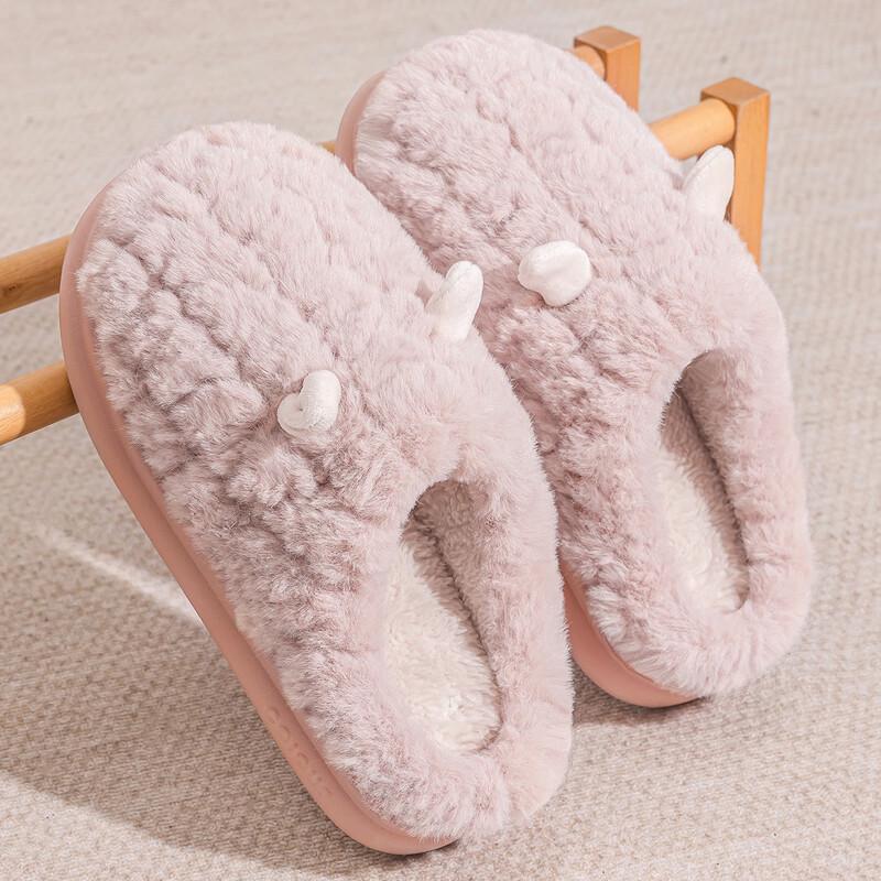 Grace Winter Plush Indoor Slippers 37-38