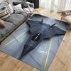 Advanced Stealth Fighter Jet Carpet Yoga Living Room Room Decor Children's Crawling Mat Doormat Area Rug Games Mat
