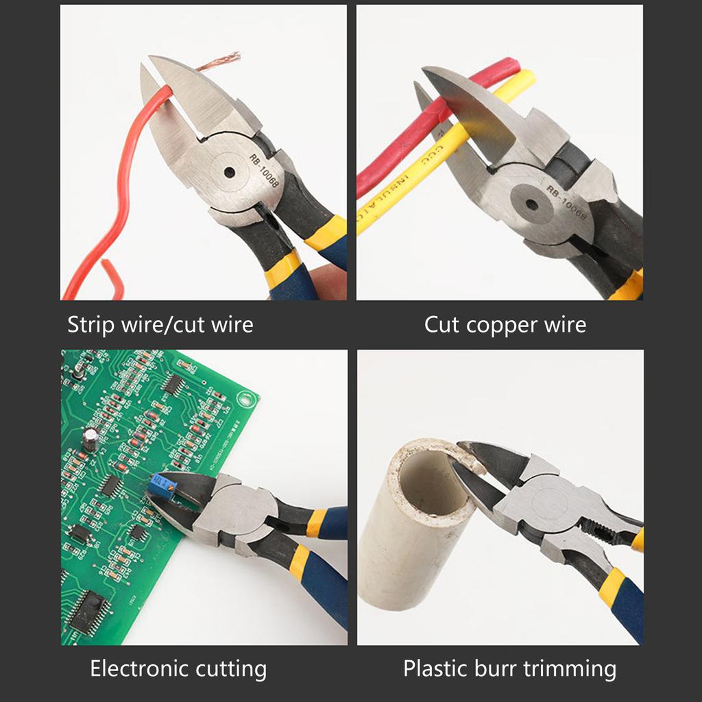 Wire Cutter Diagonal Side Cutting Cable Nippers Electronics Side Cutting Pliers Jewelry Hand Mini Snip Electrician