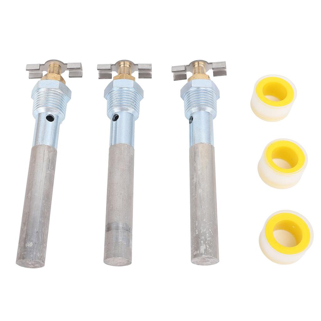 3 Sets RV Water Heater Anode Rod 4.5 X 1 2in NPT Quick Drain Design Water Heater Tank Anode Rod for Atwood Water Heater