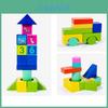 Wooden Blocks With Number And Shape Matching For Preschool Development