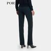 PORTS Women's Elegant Black Straight-Leg Trousers