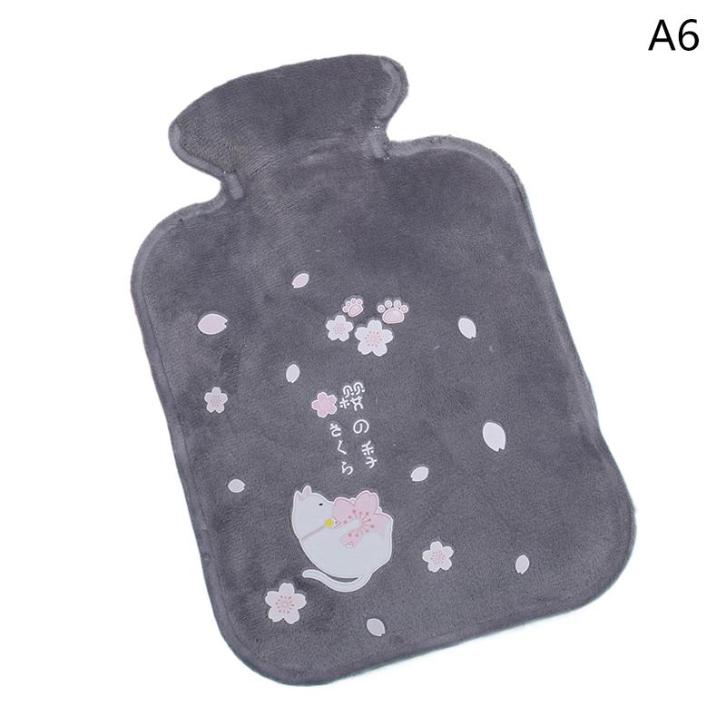 New 1PC Cartoon Plush Rabbit Bear Cat Hot Water Bottle Water Filling Velvet Portable Student Hand Warmer Cute Warm Water Bag