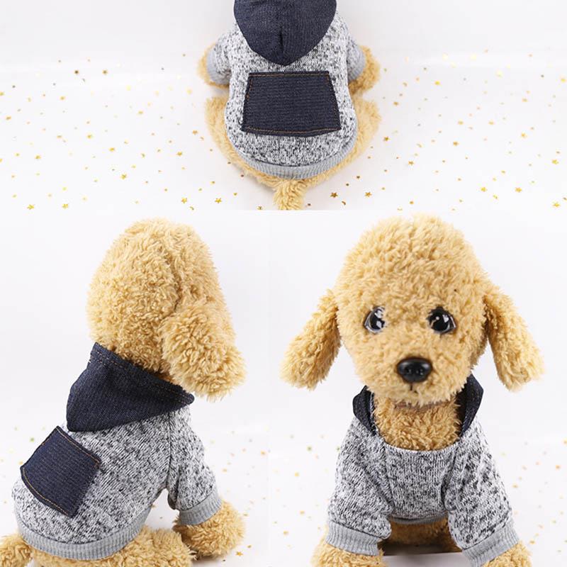 Winer Dog Clothes Pure Design Cat Dog Hoodie Autumn Winter Dog Coat Jacket Puppy Chihuahau Pet Apparel Ropa Perro Pug