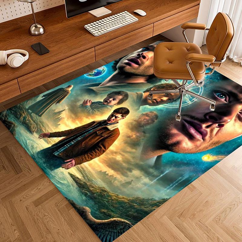 Supernatural Tv Show Collage Print Carpet Floor Mats Home Decor Christmas Gifts Bathroom Mat Room