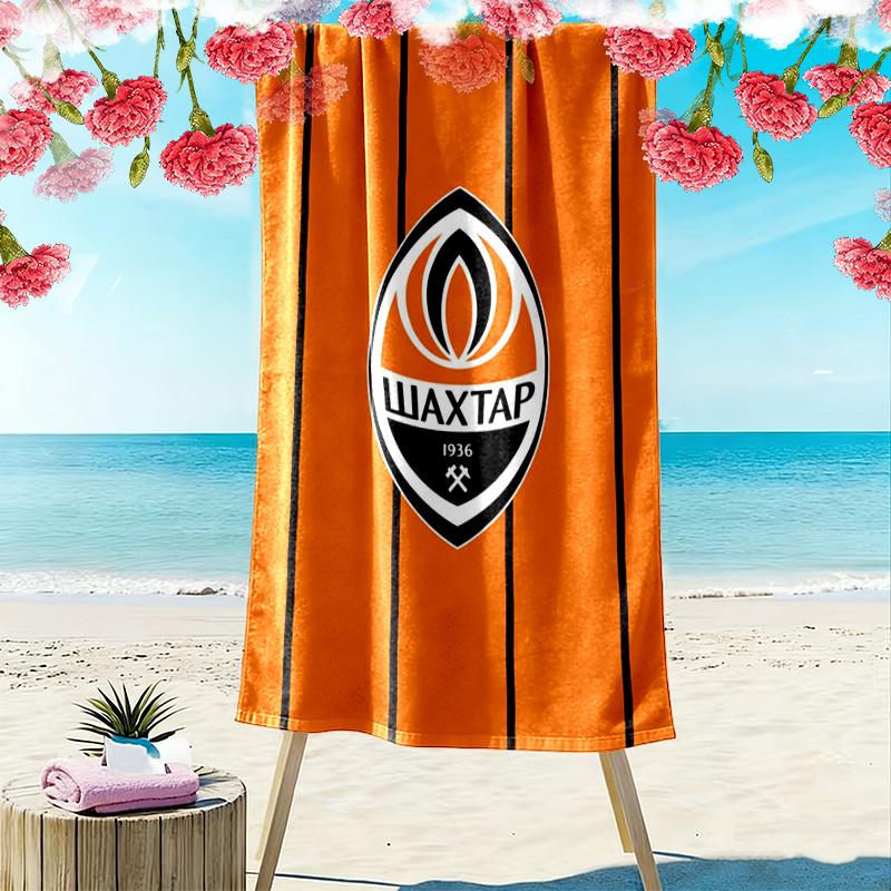 Shakhtar Print Beach Towel, Large Soft Quick Dry Towel for Beach Camping Swimming