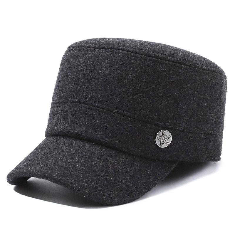 

Пожилые Пожилые Среднего возраста Шляпы Большие Головы Защита Ушей Зимнее Тепло Бархат Утолщенный серый