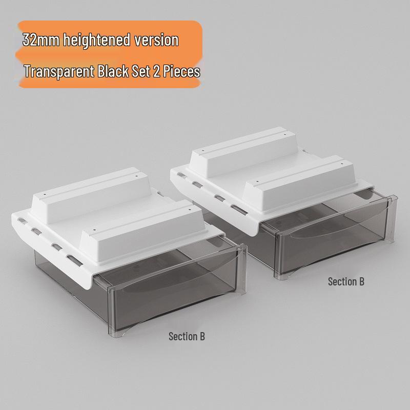 Adjustable Under-Desk Drawer: No Nails, No Drilling, Invisible Storage for Home or Office