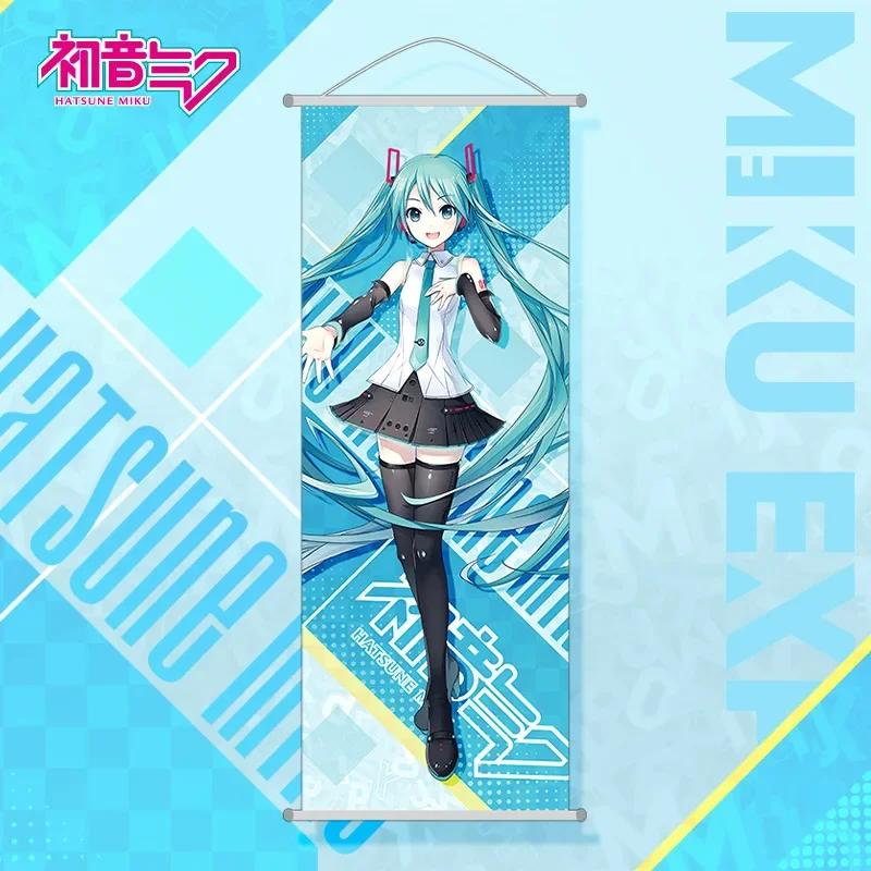 Peinture Murale Toile Déroulante Anime Hatsune Miku Toge Décoration Intérieure Affiche Anime Art Mural Décoration de Chambre Cadeau de Noël