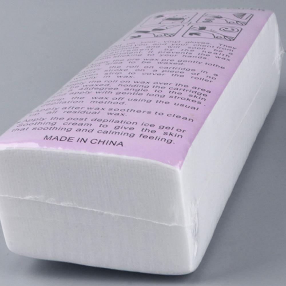 100 Non-Woven Disposable Depilatory Wax Paper Cotton Pads – Honey Wax Cloth for Hair Removal