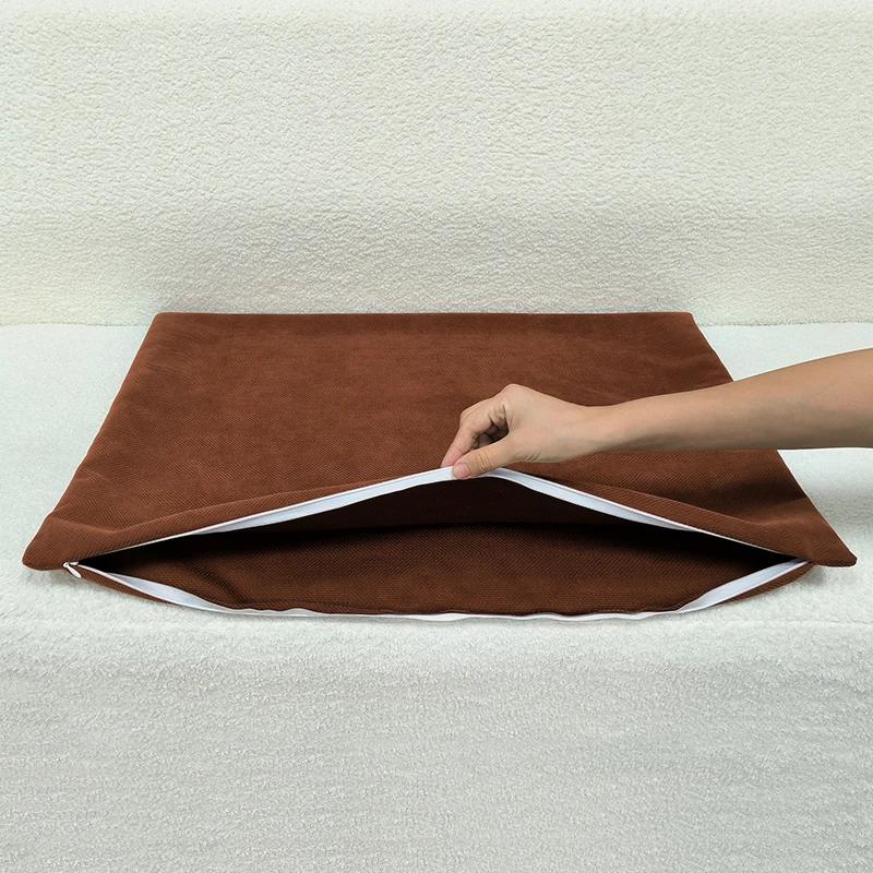 40/45/50/60/70cm Chenille Big Cushion Cover Bamboo Textured Solid Color Throw Pillow Case for Bedroom Sofa Home Decorative