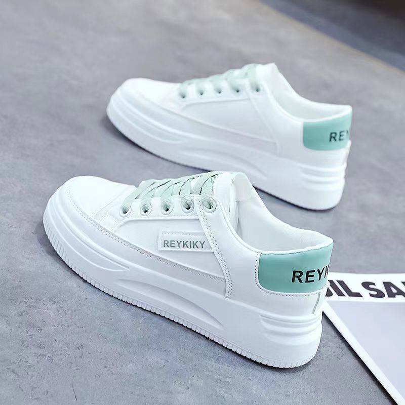 Little White Shoes Women's 2025 New Spring and Autumn Platform Shoes Korean Version of Versatile Trend Casual Women's Shoes Sports Board Shoes Women