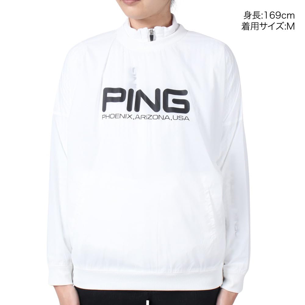 Layered Blouson Set Golf L [Pin Apparel] Women's (Stretchable, Product) / / 622-3220900 030_White