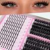 Cluster Lashes Individual Extensions Mixed Tray DIY Eyelash Set Soft Natural Curl Long Lasting for Party and Everyday Use