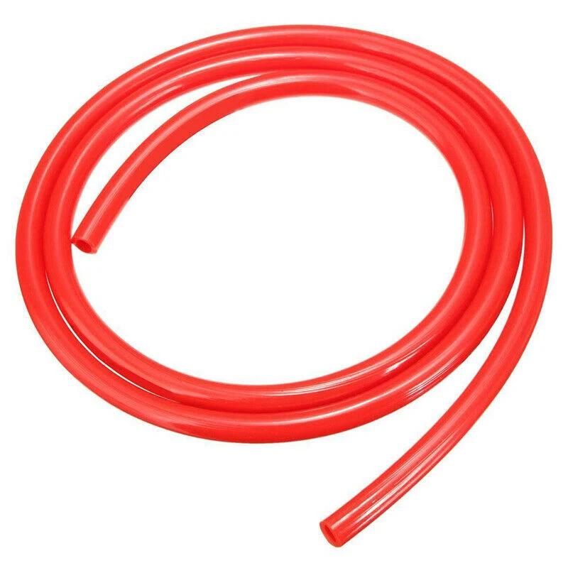 1m Red Motorcycle Fuel Line Gasoline Oil Delivery Pipe Hose High Temperature Resistant Rubber Soft Tube ID 5mm OD 8mm Fuel Hose