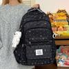 Schoolbag Wholesale Schoolbag Junior High School High School Backpack Polka Dot Bow Versatile High Value Female Student Backpack