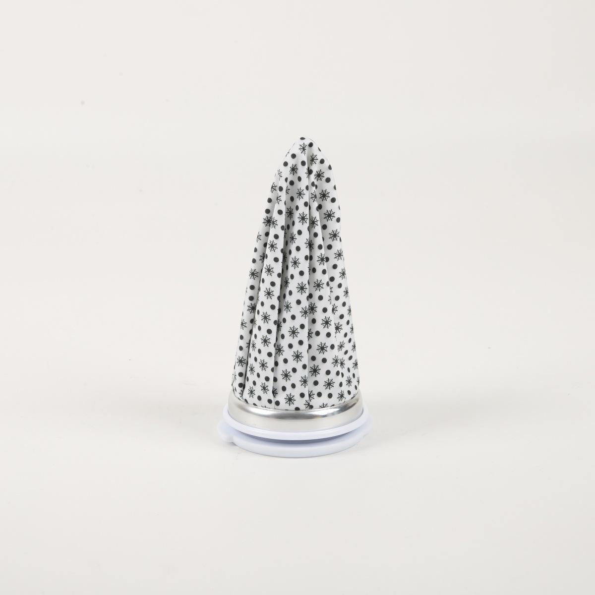 

1 Adult Reusable Cold Pack - Cold and Heat Therapy for Pain Relief, Blue and White Dots Design, Durable Plastic