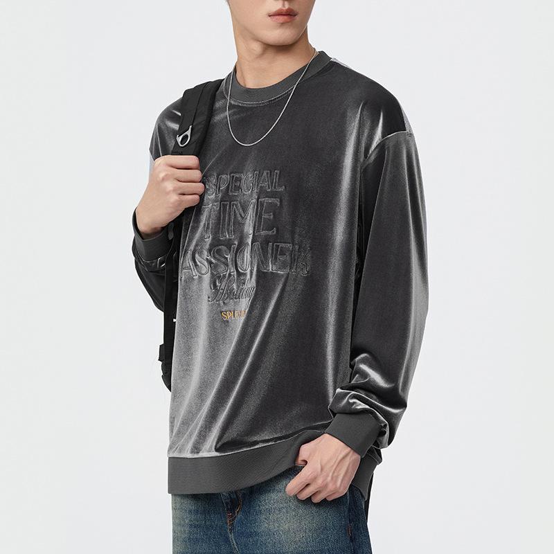 Бархатный зимний американский ретро-свитер с капюшоном — фото 3