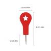 10pcs 3D Landmark Design Red Push Pins For Photo Wall Decoration And Cork Board Marking Decorative Pushpins