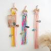 1Pc Wire Storage Pendant Strip Line Nordic Wind Woven Cartoon Wood Hairpin Finishing Wall Decoration