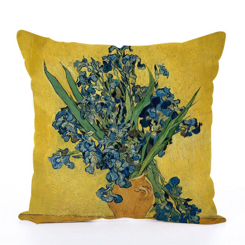 Oil Painting Style Pillowcases Decorative Pillowcases For Home Sofa And Dormitory