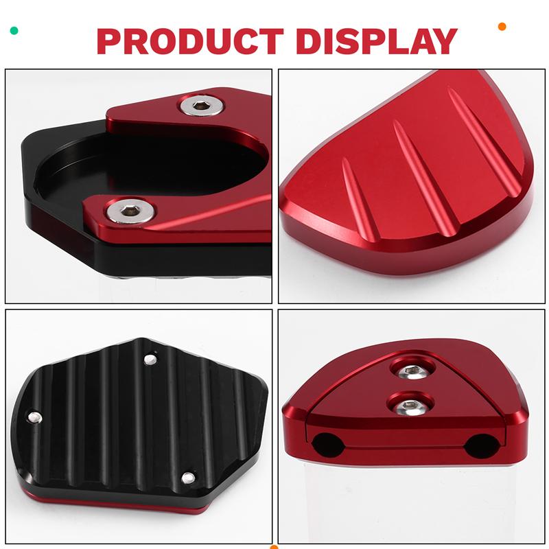 A16P-Motorcycle Side Stand Doot Kickstand Auxiliary Foot Pedal Support Plate For SYM ADXTG400 ADXTG 400 2024 2025