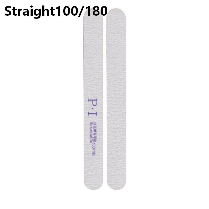 2PCS Double-sided Nail File 100/180/240 Grit Professional Sandpaper Cuticle Remover Buffer Files Manicure Tool Set