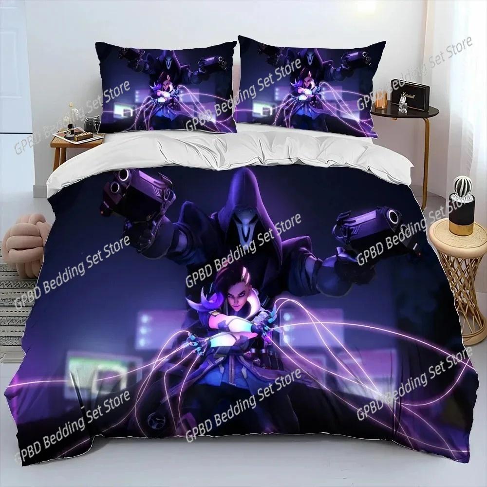 3D Print OW Overwatch Game DVA Beding Set Bedrom Soft Modern Bedspreads Comefortable Soft Duvet Cover Comfortable Quilt Cover And Pilowcase