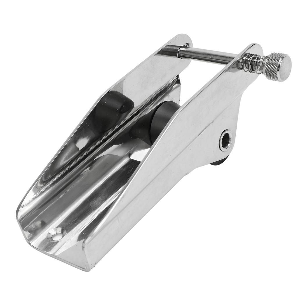 Boat Anchor Roller Stainless Steel 200mm Polished Marine Bow Roller Holder with Spring Pin for Trailer Yacht