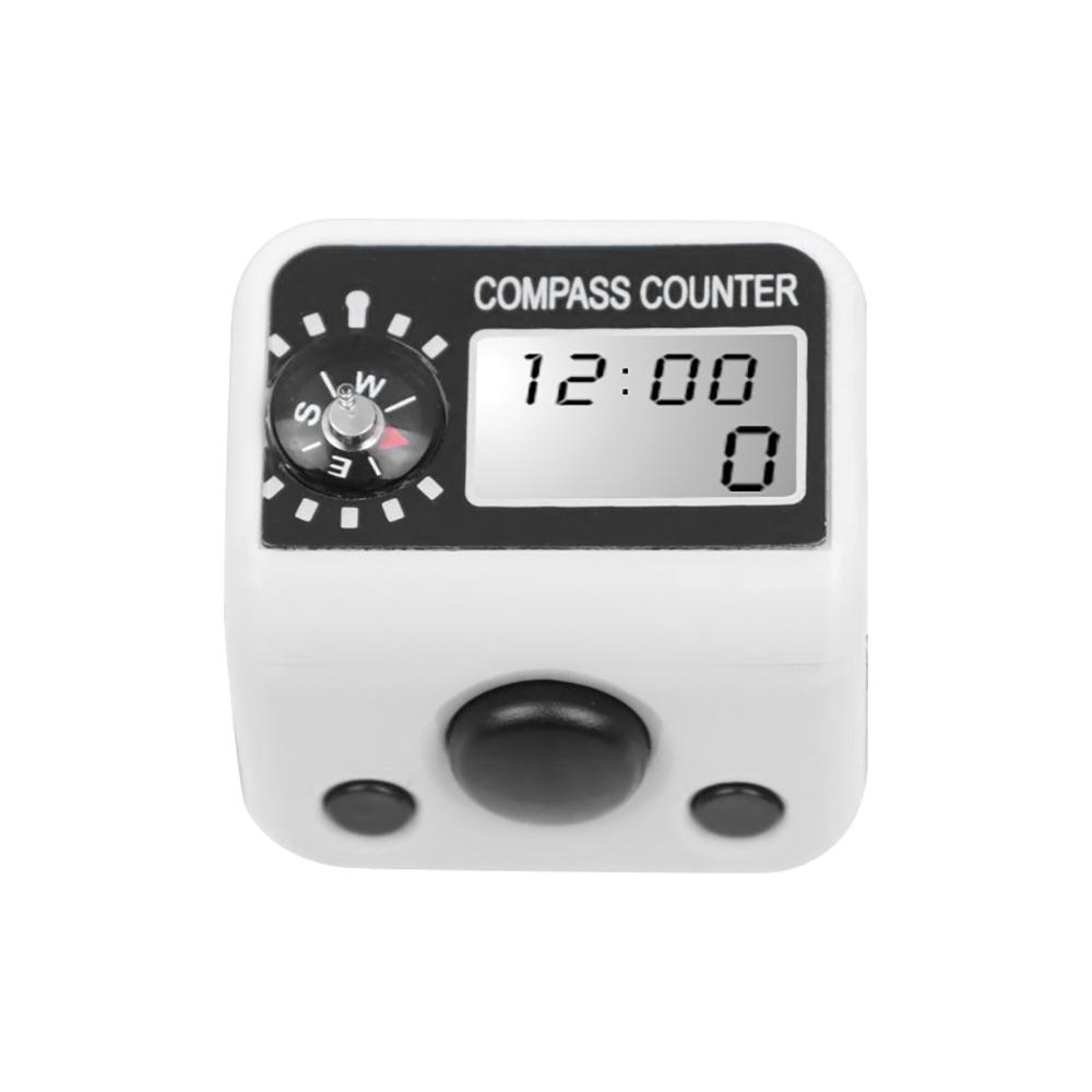 Electronic Finger Counter with Compass Resettable 5 Digit LCD Electronic Digital Display Finger Hand Tally Counter