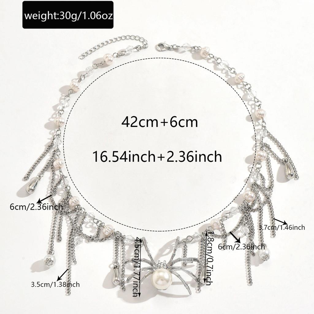 Geometriskt legeringshängehalsband för kvinnor Halloweenfestival modesmycken