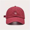 Washed Letter Embroidered Baseball Women's Big Head Circumference Show Face Little Wild Travel Sports Hat Male Baseball Cap Tide