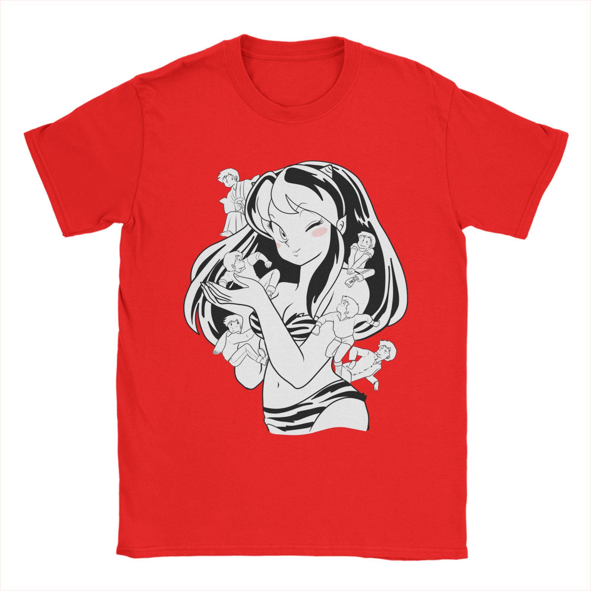 

Unisexs TShirt Urusei Yatsura Lum Fashion 100 Cotton Tee Shirt Short Sleeve Anime T Shirt Crewneck Tops Plus Size S