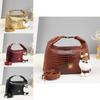 Fashion Crocodile Texture Women Casual Pu Leather Shoulder Bag With Pendant For Daily Use