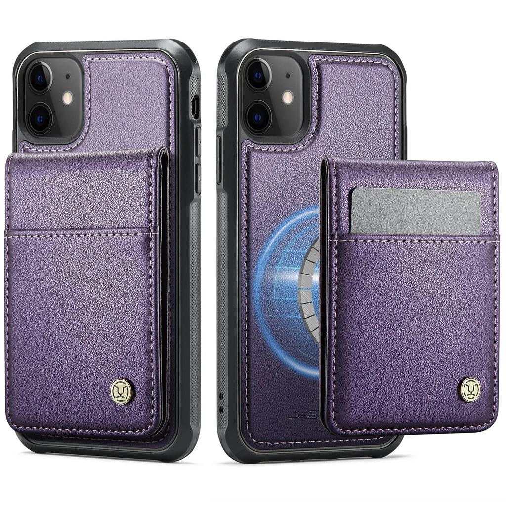 Magnetic 2 in 1 Detachable for iPhone 13/12/11 Pro Max X XS XR XS Max SE 2025 Wallet Case with Card Holder, Magnetic Flip Cover
