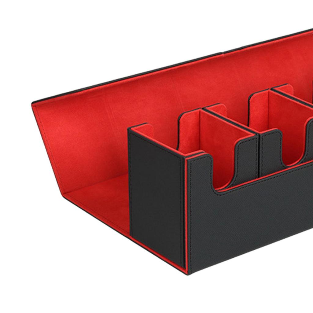 Trading Card Deck Box PU Leather for 400+ Cards Album Card Deck Storage Box