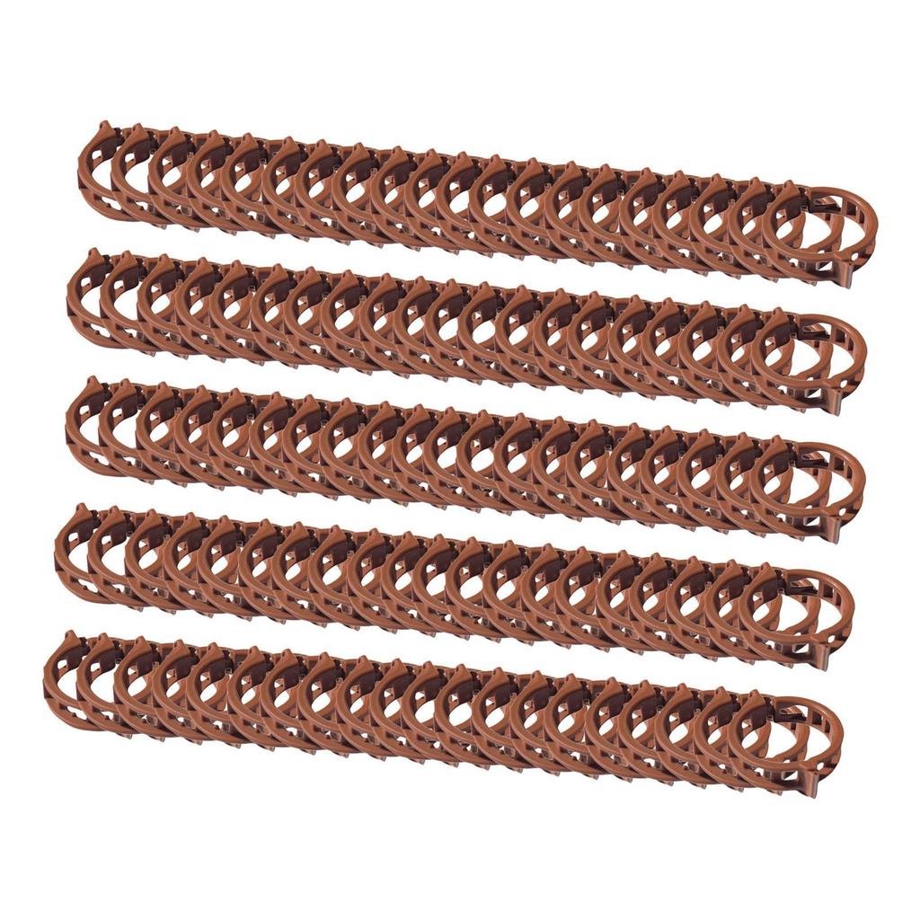 100 Pieces Plant Clips Vines Fixing Clips Plant Growth Clamps Plant Vine Clips for Peppers Cucumbers Roses Tomato Greenhouse