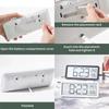 LED Wall Clock Simple Digital Clocks Wall MountedMultifunctional Electronic Humidity and LCD Disply Alarm Temperature Clock