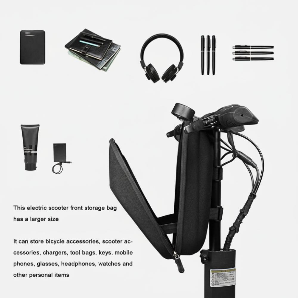 Large Capacity Electric Scooter Front Bag EVA Hard Shell Scooter Front Bag  Folding Bicycle