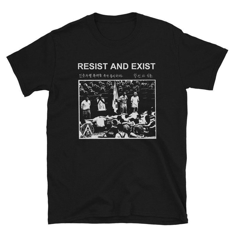 

230 Gsm 100% Cotton Resist And Exist Shirt 3XL чорний